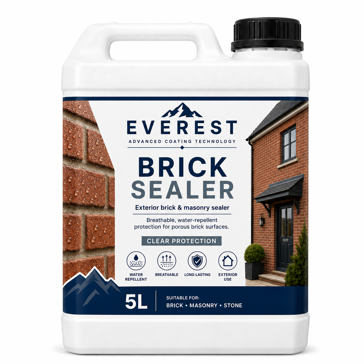 Everest Paints - BRICOAT - Ultieme Baksteen Sealant - Impregnerende Sealant