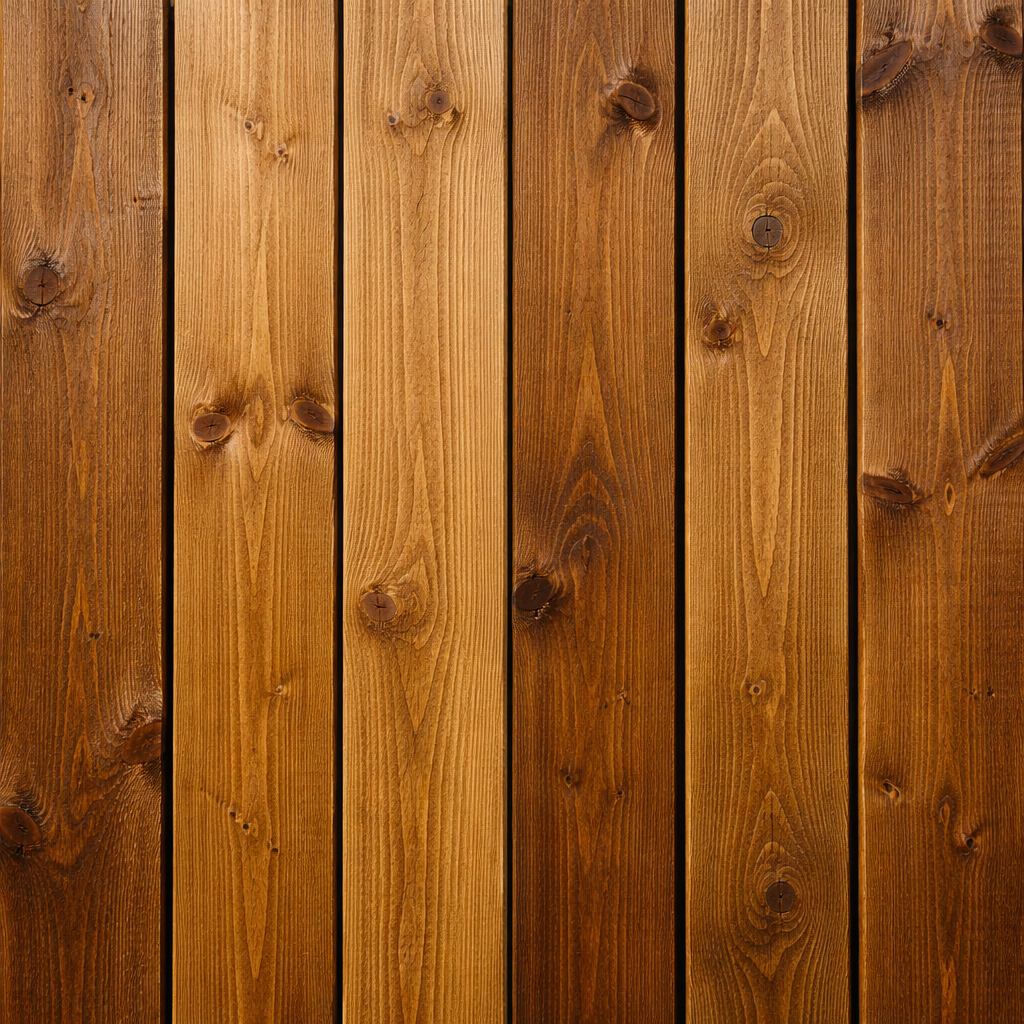 Pattern of wooden planks with varying shades of brown.
