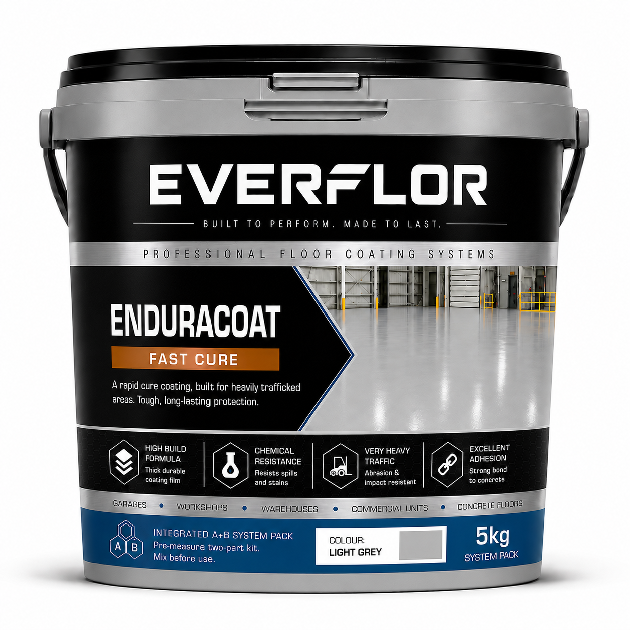Everest Trade – HB Epoxy Factory Bodenfarbe – Industriequalität – Zweikomponenten-Epoxidbeschichtung