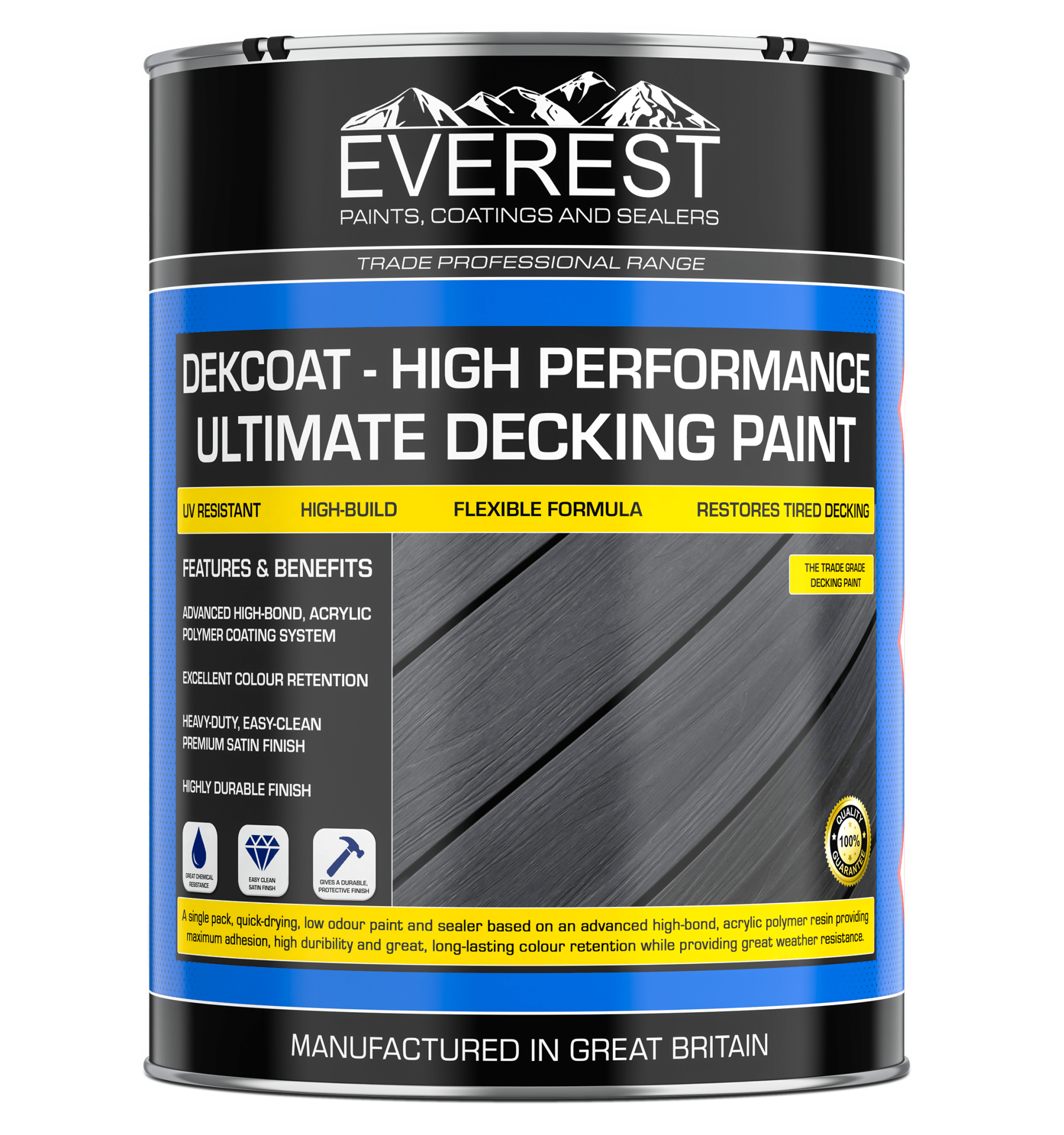 Everest - DEKCOAT - Ultimate Decking Paint - Anti - Slip - Everest Paints