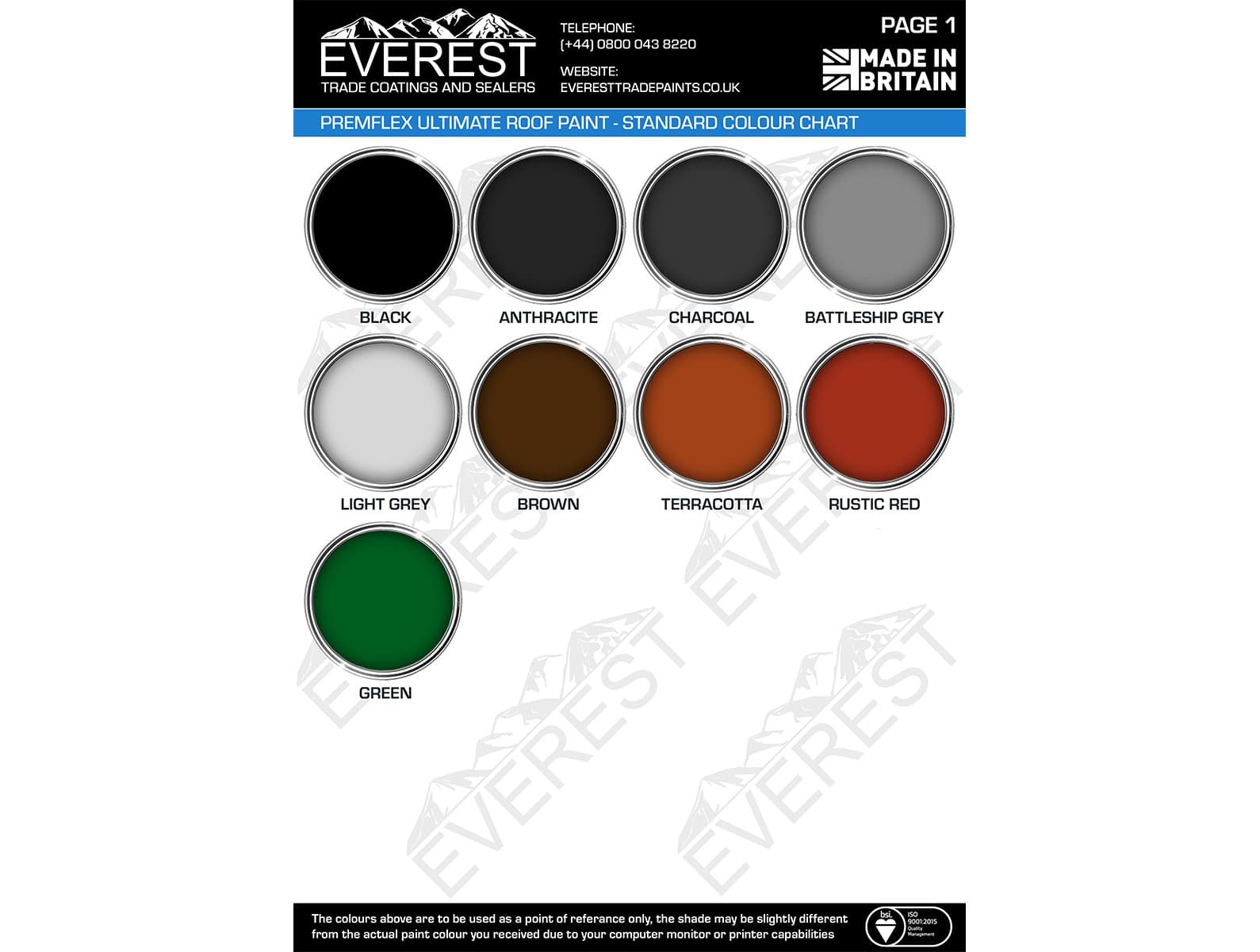 Everest - PremFlex - Flexible Roof Tile Paint - Everest Paints