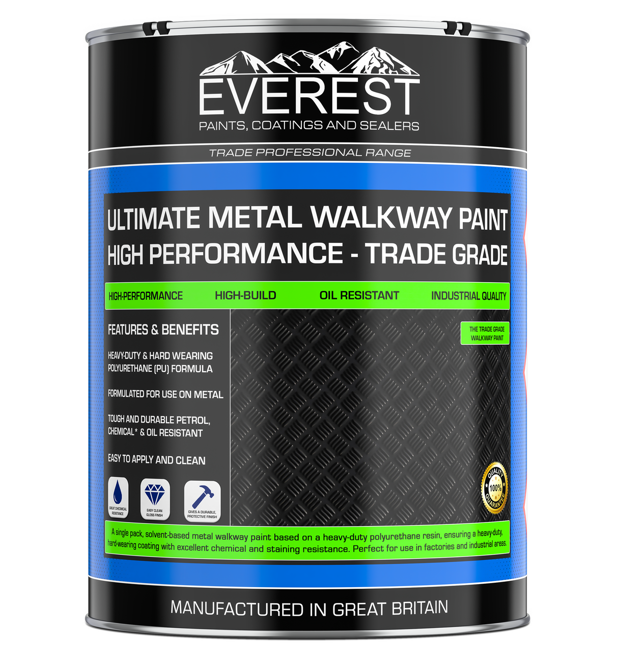 Everest Paints - Ultimate Metal Walkway Paint - Trade Grade Walkway Coating