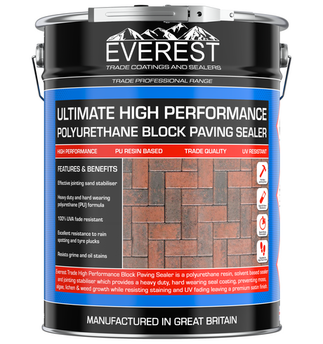 Block Paving Sealer - High-Performance - Premium Polyurethane Sealer - Everest Trade - 20 litre - PremiumPaints