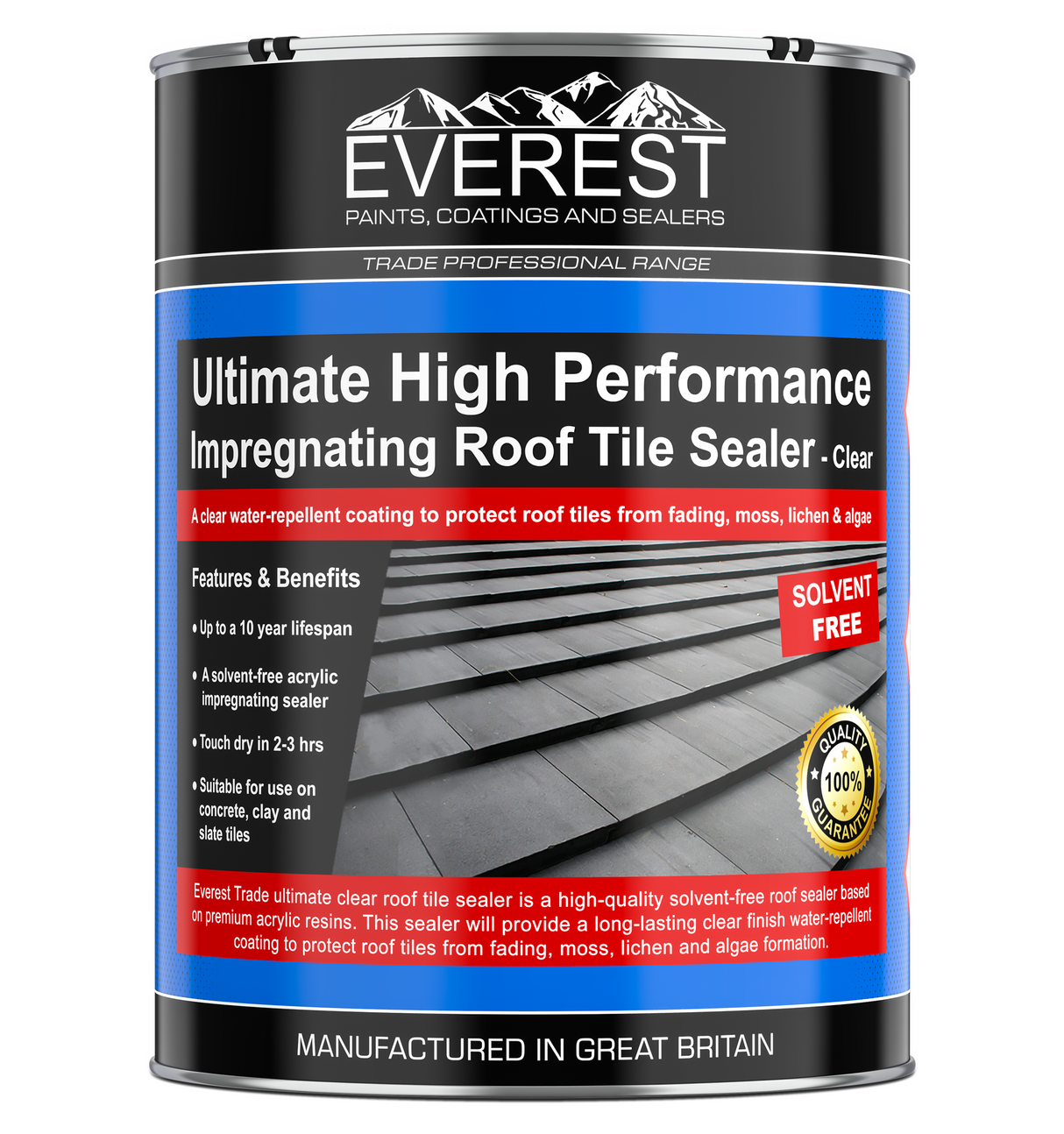 Everest - Concrete Roof Sealer - Roof Tile Sealer