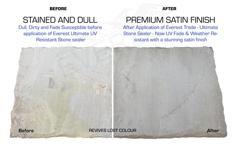 Everest Trade Paints - Ultimate Sandstone & Natural Stone Sealer - Satin Finish - Impregnating Formula - PremiumPaints